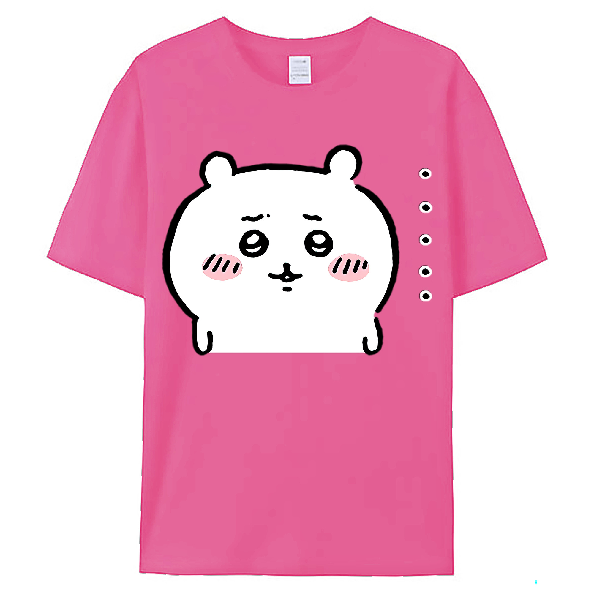 （画像用） ちいかわ ちいかわ Chii-kawa chiikawa レディースカジュアルプリントTシャツ（綿100％）